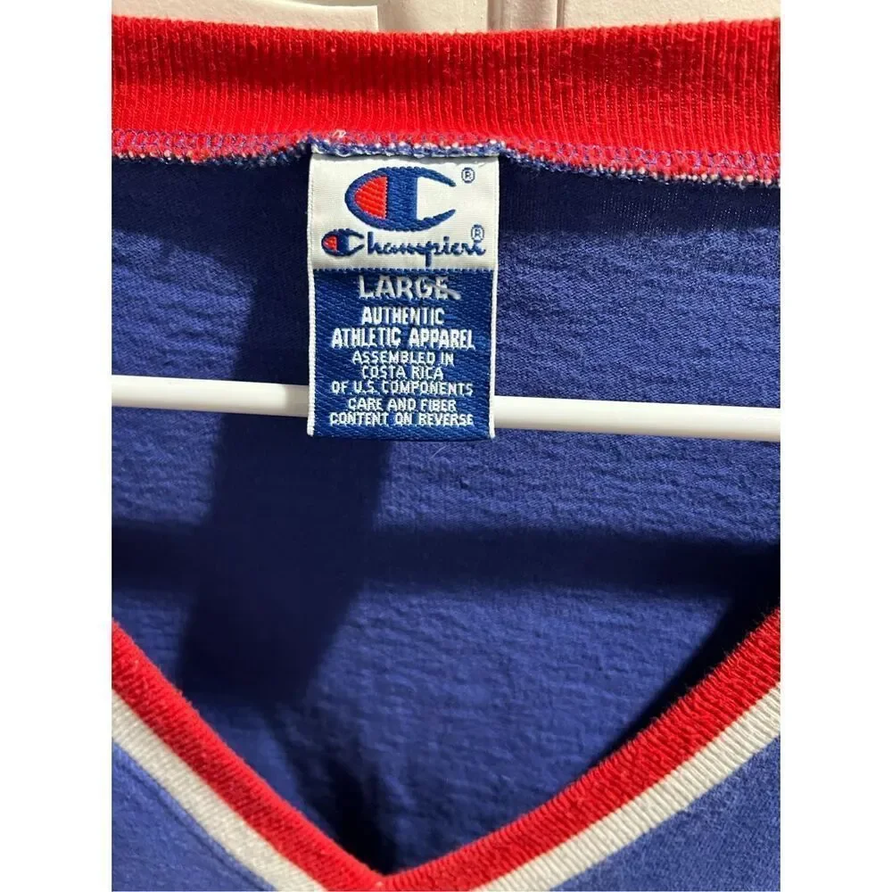 Vintage Champion Kansas Jayhawks Jersey Shooting Shirt Mens Large
